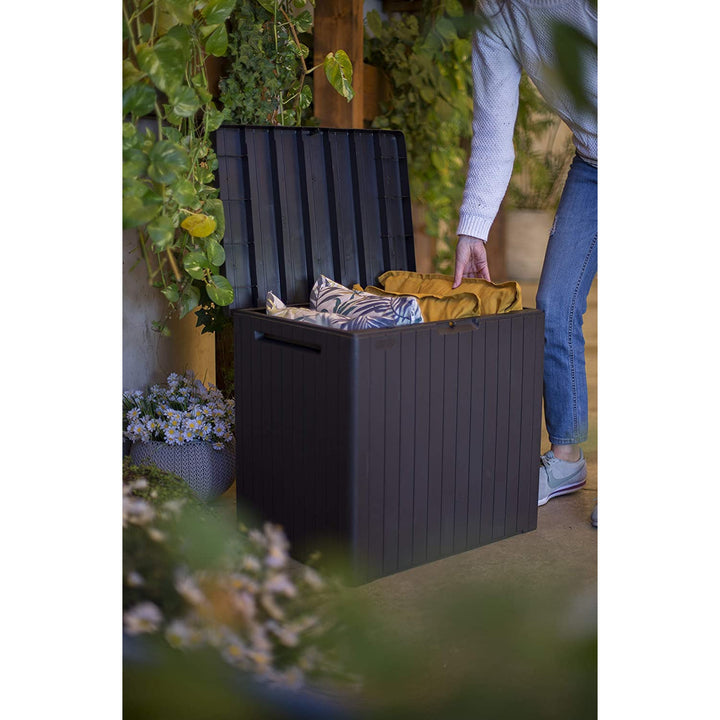 Keter tuinbox bestand tegen lage temperaturen en UV straling City Storage Box 113L