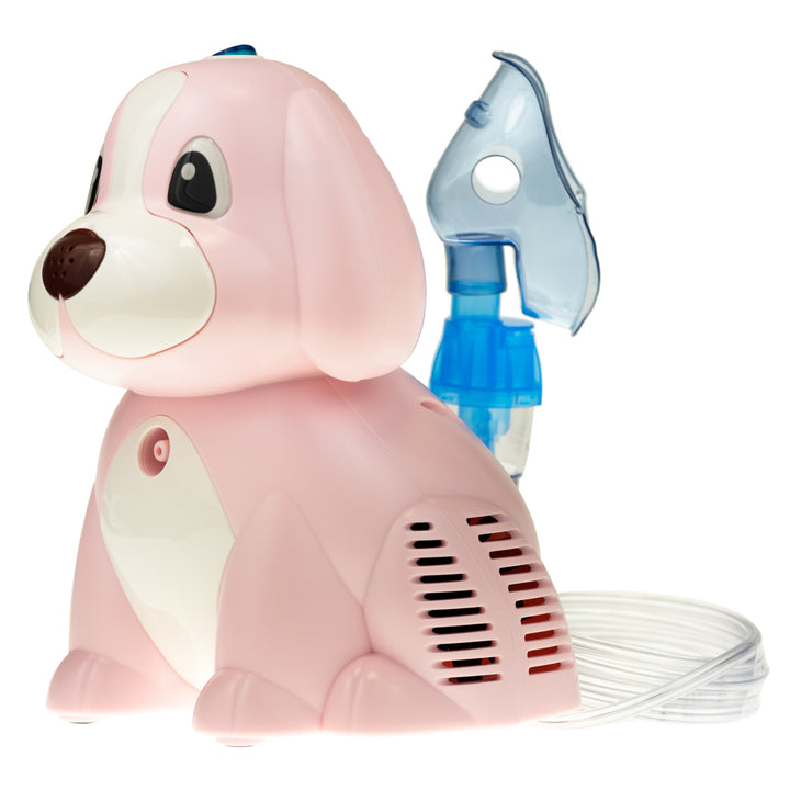 Omnibus BR-CN171 Doggy Electric Inhaler, Inhalateur pour chien, Ensemble pour enfants et adultes, Masque d'inhalation nébuliseur pour adultes et enfants, Rose