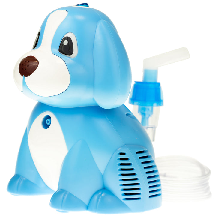 OMNIBUS Puppy Elektrische Inhalator Set Voor Kinderen En Volwassenen Vernevelaar Inademingsmasker Voor Volwassenen En Kinderen (Blauw)