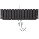 Boardee Fencycase balkonbak met ophanging bloembak bloempot met haken plantenbak 58cm antraciet