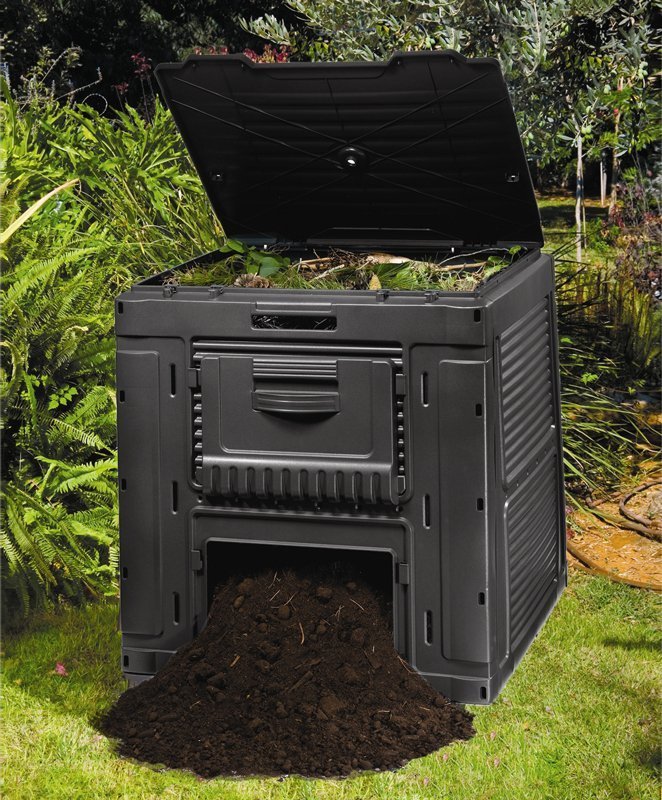 CURVER OUTDOOR Tuincomposter met voet 470L E-COMPOSTER Keter - Zwart