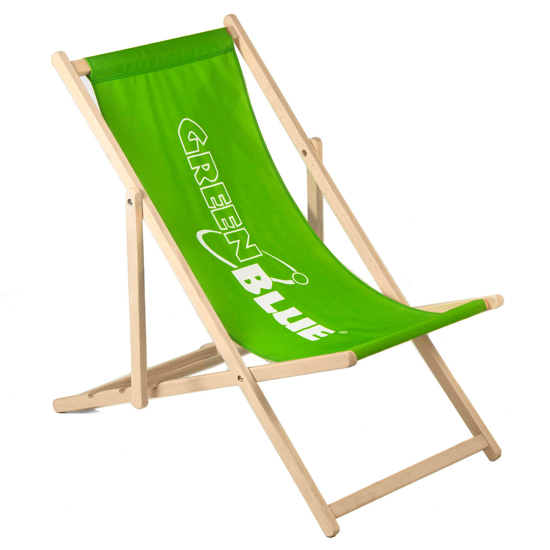 GreenBlue GB183 klassieke beukenhouten strandstoel met uw eigen opdruk, graphics, logo, reclame strandstoel