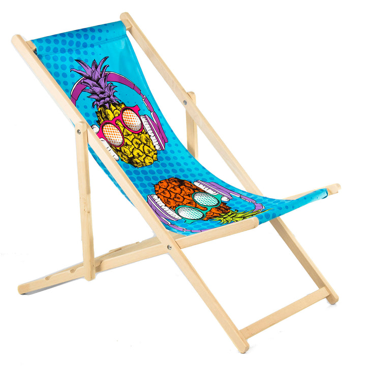 GreenBlue GB183 klassieke beukenhouten strandstoel met uw eigen opdruk, graphics, logo, reclame strandstoel