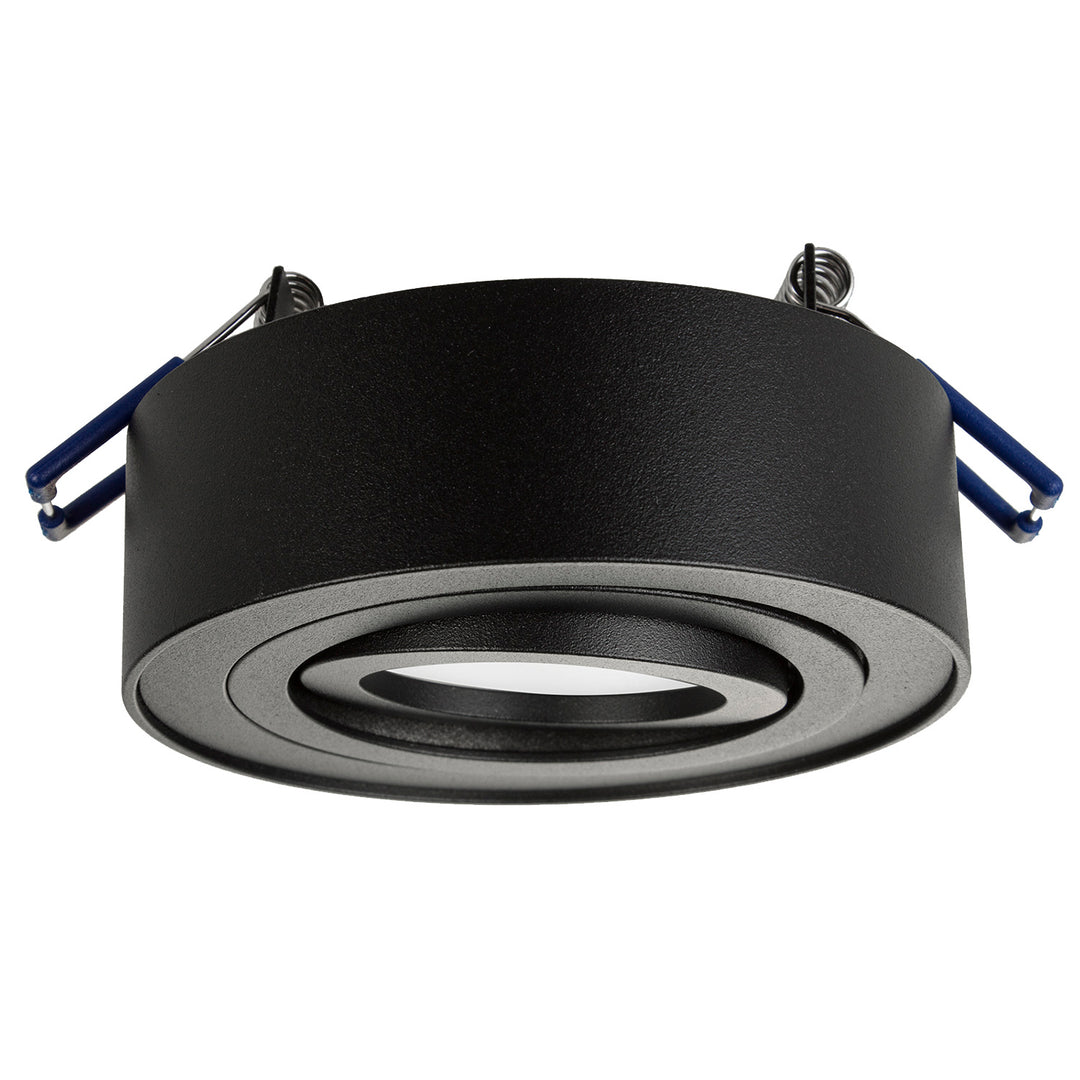 Maclean MCE462B Cadre encastré GU10 Spot encastré Cadre Lampe encastrée Plafonnier Max. 35 W IP20 Rond Noir