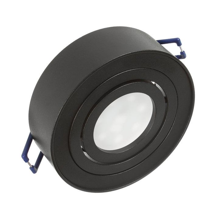 Maclean MCE462B Cadre encastré GU10 Spot encastré Cadre Lampe encastrée Plafonnier Max. 35 W IP20 Rond Noir