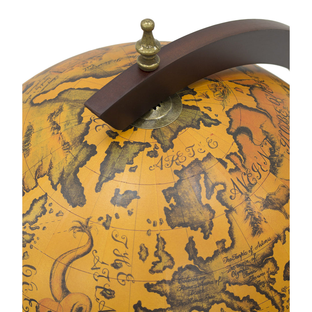Queen Isabell Wereld Globe Koloniale Bar Houten bar trolley Minibar op wielen Serveerwagen 93x50x50cm