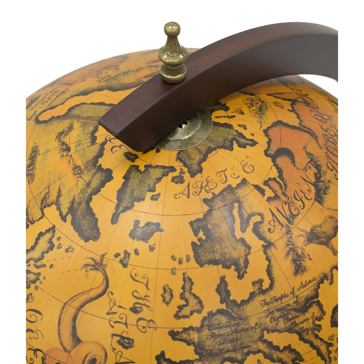 Queen Isabell Wereld Globe Koloniale Bar Houten bar trolley Minibar op wielen Serveerwagen 93x50x50cm