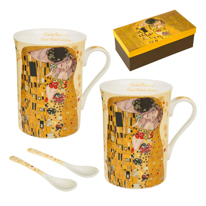 Coffret de 2 tasses de 250 ml dans un packaging décoratif Reine Isabelle