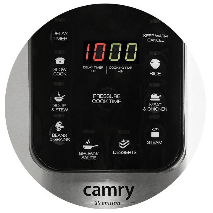 Multifunctionele multikoker snelkookpan Camry CR 6409
