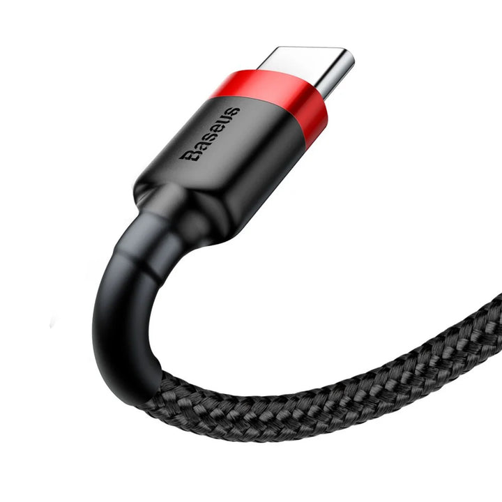 USB A stekker - USB-C stekker 1m CATKLF-B91 Rood+Zwart Baseus kabel
