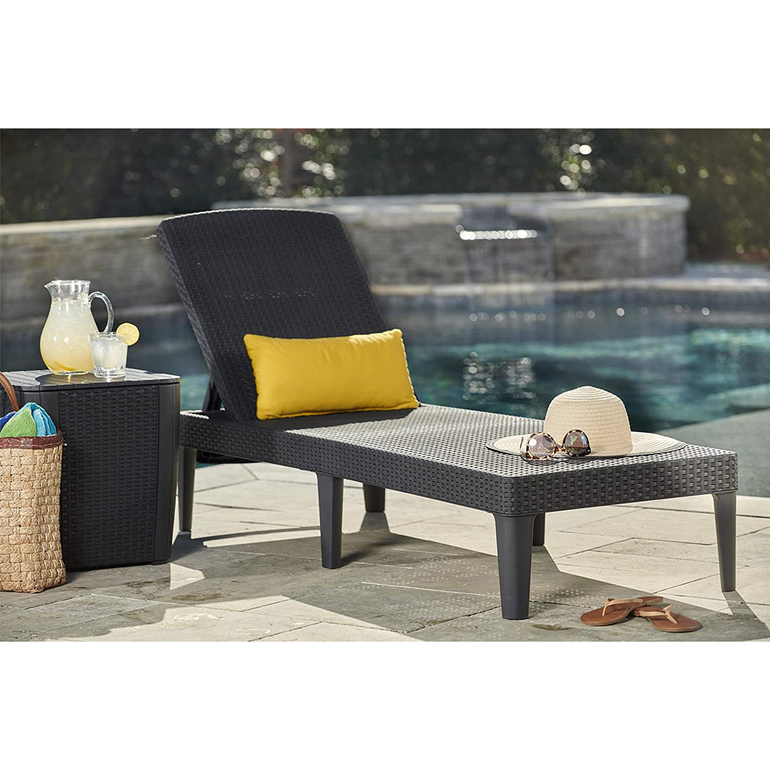 Allibert -Jaipur Sun - Lounger verstelbare Ligbed - Grafiet