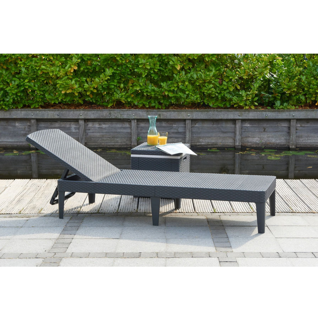Allibert -Jaipur Sun - Lounger verstelbare Ligbed - Grafiet