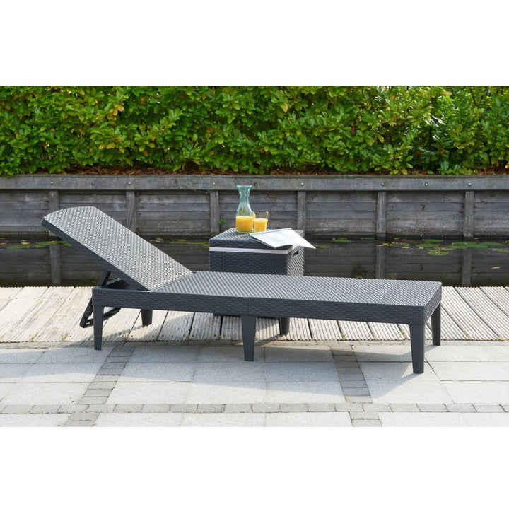 Allibert -Jaipur Sun - Lounger verstelbare Ligbed - Grafiet