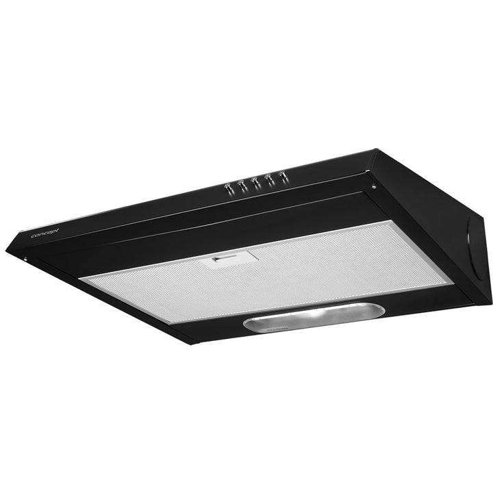 Concept OPP2060 Onderkast Afzuigkap 60 cm LED Verlichting 3 Vermogensniveaus 175 m3/h (Zwart)