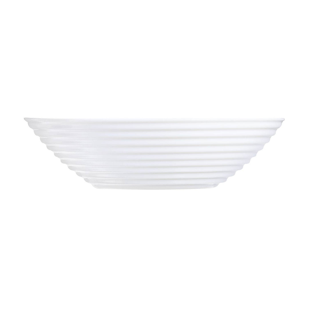 LUMINARC Harena servies met soepkom 18 stuks (soepkom 20 cm) voor 6 personen glas wit