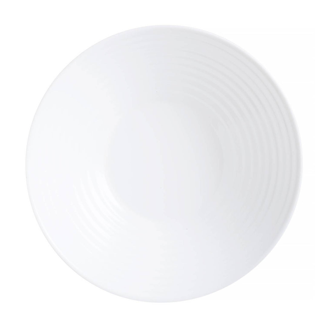 LUMINARC Harena servies met soepkom 18 stuks (soepkom 20 cm) voor 6 personen glas wit