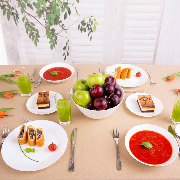 Dinerset Arcopal Zelie wit 18 delig voor 6 personen