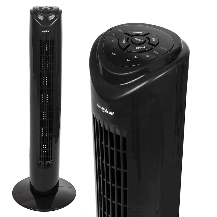 GreenBlue - Kolomventilator met afstandsbediening | 3 snelheden - 80° oscillatie | 45W - Timer - Hoogte 82 cm GB645
