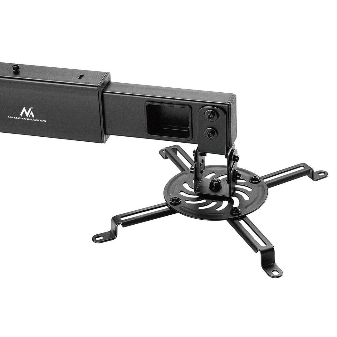 Maclean MC-945 Support pour projecteur à courte focale Support mural Gestion des câbles Support universel rotatif à 360° pour vidéoprojecteurs jusqu'à 15 kg