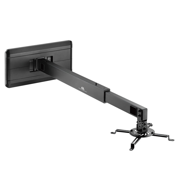 Maclean MC-945 Support pour projecteur à courte focale Support mural Gestion des câbles Support universel rotatif à 360° pour vidéoprojecteurs jusqu'à 15 kg