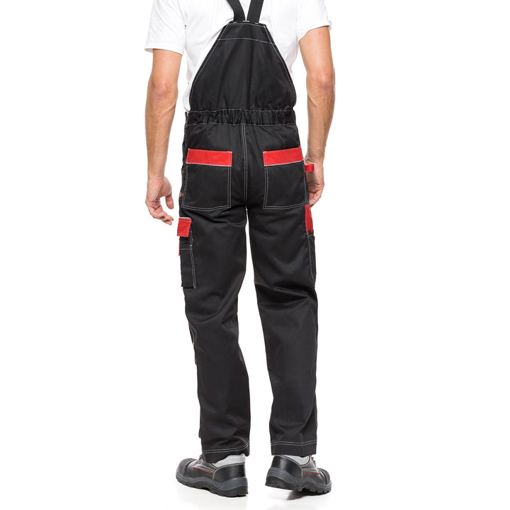 HELIOS BROEK ZWART EN ROOD Maat 58 (108-113)