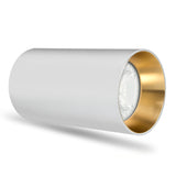 Maclean MCE 458 Plafondlamp opbouw met GU10 fitting voor LED en halogeenlampen tot 35W 55x100mm Opbouwspots aluminium rond