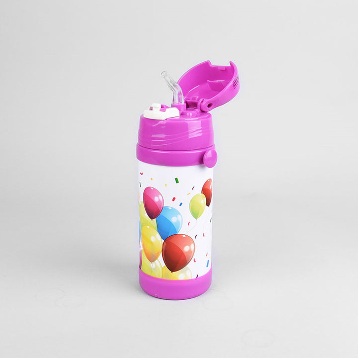 Maestro MR-1640 thermobeker voor kinderen gemaakt van hoogwaardig RVS drinkfles vacuüm geïsoleerd (350ml, roze)