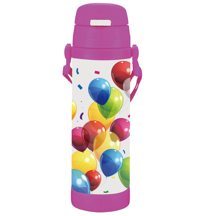 Tasse thermos Maestro MR-1640 pour enfants en gourde en acier inoxydable de haute qualité isolée sous vide (350 ml, rose)