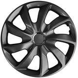 Universele wieldoppen 14" Stig grafiet lak press-on 4 stuks