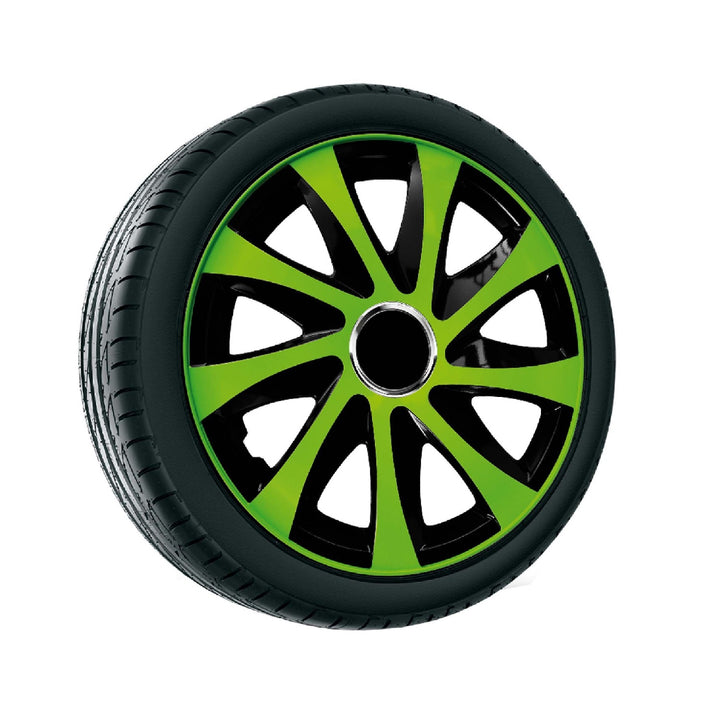 Drift Extra - Wieldoppen - 14 inch set van 4x - Groen