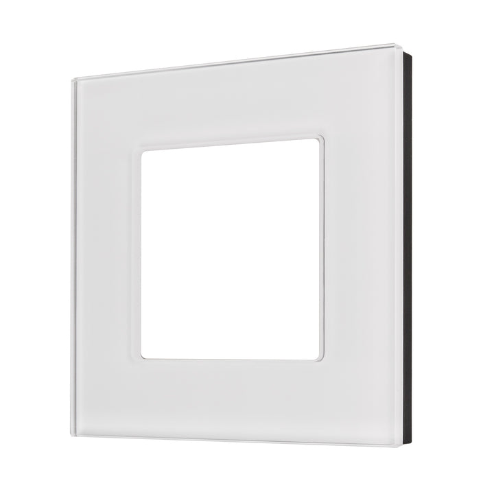 Maclean - Glazen frame voor contactdoos - Modulaire wandcontactdoos Inbouw wandcontactdoos Inbouw (glasraam voor wandcontactdoos, wit)