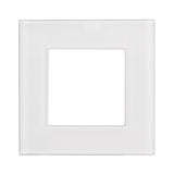 Maclean - Glazen frame voor contactdoos - Modulaire wandcontactdoos Inbouw wandcontactdoos Inbouw (glasraam voor wandcontactdoos, wit)