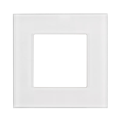 Maclean - Glazen frame voor contactdoos - Modulaire wandcontactdoos Inbouw wandcontactdoos Inbouw (glasraam voor wandcontactdoos, wit)