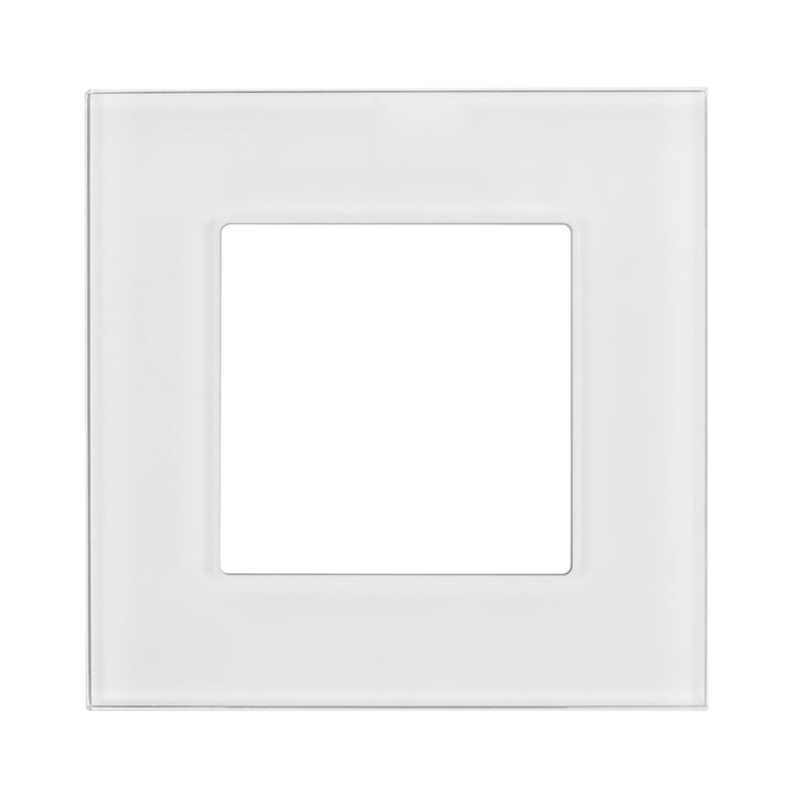 Maclean - Glazen frame voor contactdoos - Modulaire wandcontactdoos Inbouw wandcontactdoos Inbouw (glasraam voor wandcontactdoos, wit)