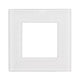 Maclean - Glazen frame voor contactdoos - Modulaire wandcontactdoos Inbouw wandcontactdoos Inbouw (glasraam voor wandcontactdoos, wit)