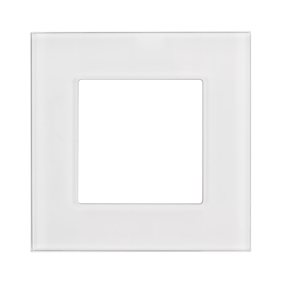 Maclean - Glazen frame voor contactdoos - Modulaire wandcontactdoos Inbouw wandcontactdoos Inbouw (glasraam voor wandcontactdoos, wit)