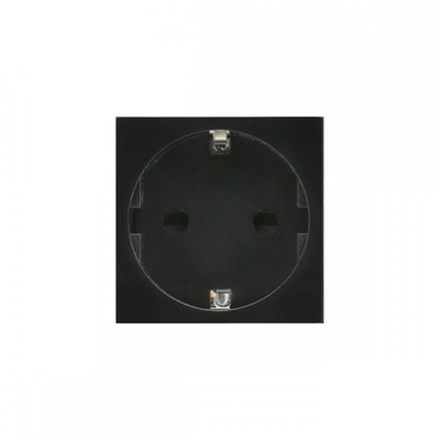 Maclean MCE719B Schuko-inbouwdoos zonder frame Geaarde contactdoos Modulaire wandcontactdoos Inbouwdoos Inbouwmontage