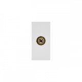 Maclean MCE726W Kabel-tv-aansluiting Modulaire wandcontactdoos zonder frame Inbouwcontactdoos Wandcontactdoos Inbouw Wit
