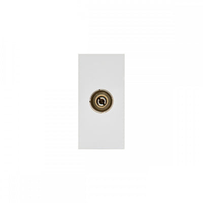 Maclean MCE726W Kabel-tv-aansluiting Modulaire wandcontactdoos zonder frame Inbouwcontactdoos Wandcontactdoos Inbouw Wit