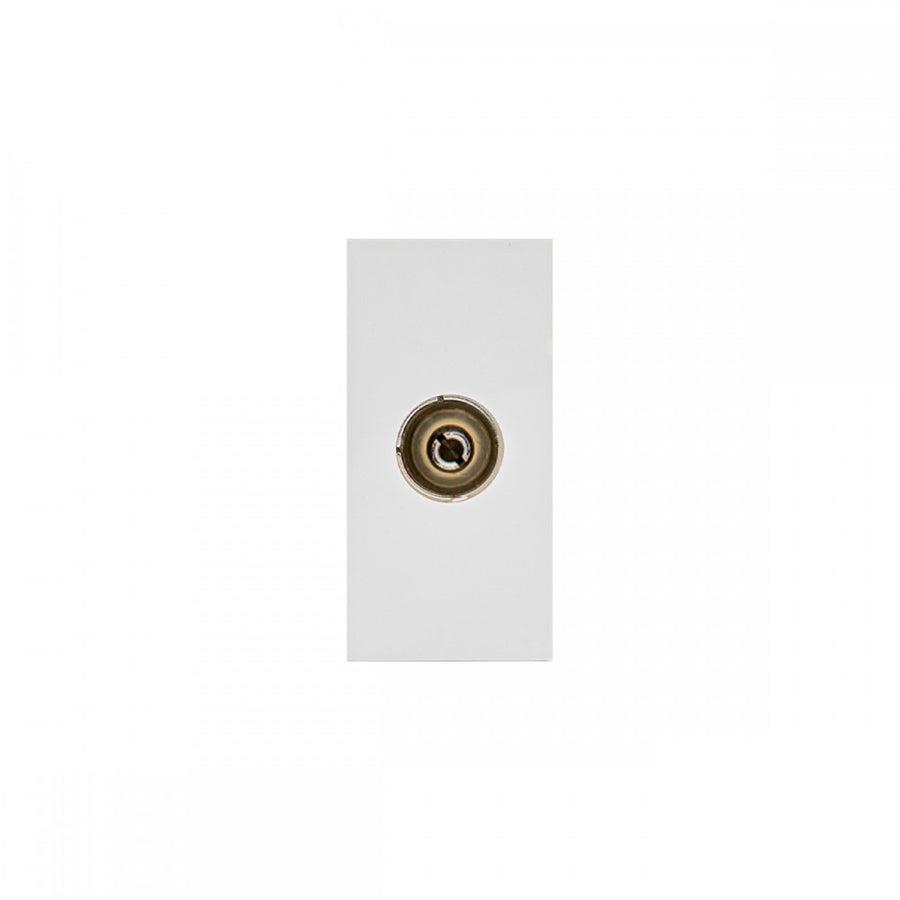 Maclean MCE726W Kabel-tv-aansluiting Modulaire wandcontactdoos zonder frame Inbouwcontactdoos Wandcontactdoos Inbouw Wit