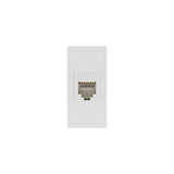 Maclean MCE725W LAN-aansluiting CAT.6 Universele netwerkaansluiting Modulaire wandcontactdoos Inbouwdoos Inbouw Wit