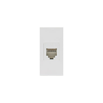 Maclean MCE725W LAN-aansluiting CAT.6 Universele netwerkaansluiting Modulaire wandcontactdoos Inbouwdoos Inbouw Wit