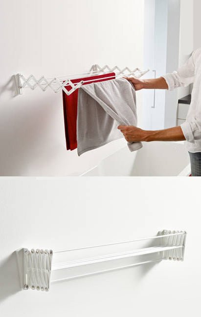 ABJ Badkamer droogrek De opvouwbare en resistente wasdroger Wit (50cm)
