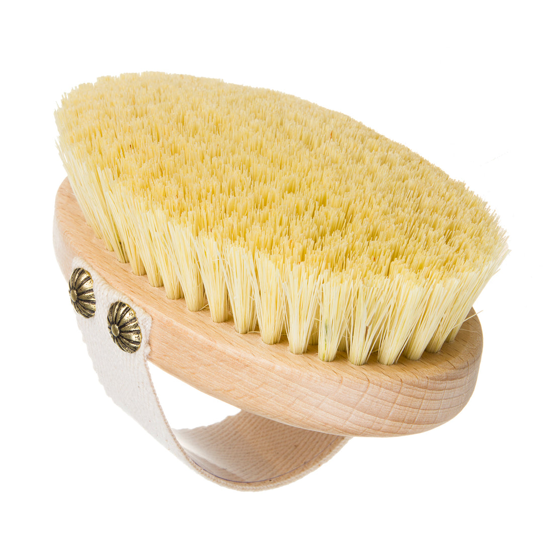 STARMANN 5/010 brosse de gommage corporel naturel brosse de Massage Exfoliation sèche Tampico bois de hêtre améliore la Circulation sanguine