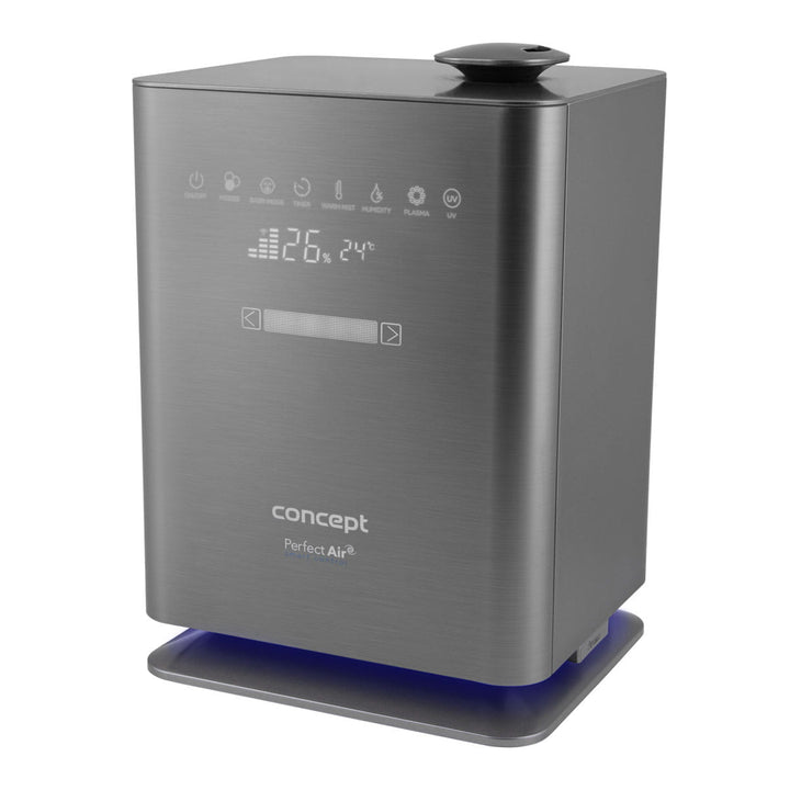 Concept Perfect Air ZV2021 Luchtbevochtiger voor ruimtes tot 50 m2 Geurverspreider Humidifier UV-lamp UVC Touch LED-display Wifi-timer Automatische vochtigheidsregeling
