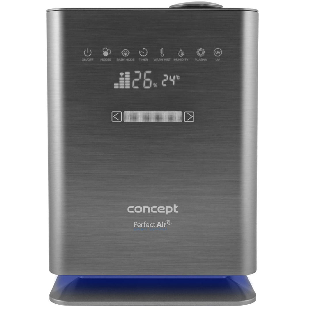 Concept Perfect Air ZV2021 Luchtbevochtiger voor ruimtes tot 50 m2 Geurverspreider Humidifier UV-lamp UVC Touch LED-display Wifi-timer Automatische vochtigheidsregeling