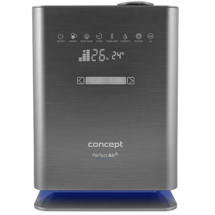 Concept Perfect Air ZV2021 Luchtbevochtiger voor ruimtes tot 50 m2 Geurverspreider Humidifier UV-lamp UVC Touch LED-display Wifi-timer Automatische vochtigheidsregeling