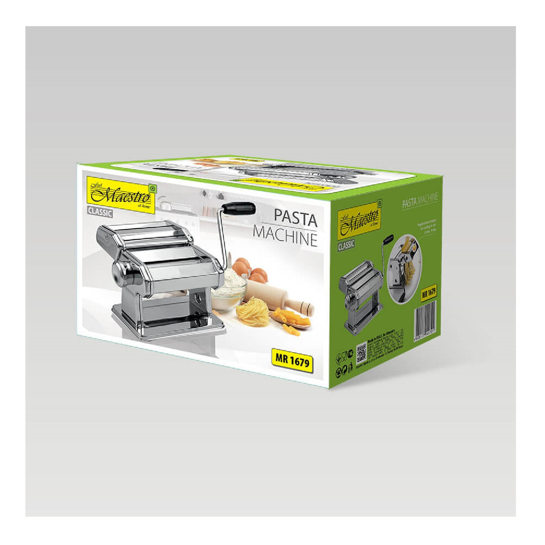 MAESTRO MR1679 Pasta Maker Machine Deegrol Roestvrij Staal Tagliolini Ravioli Spaghetti Snijder