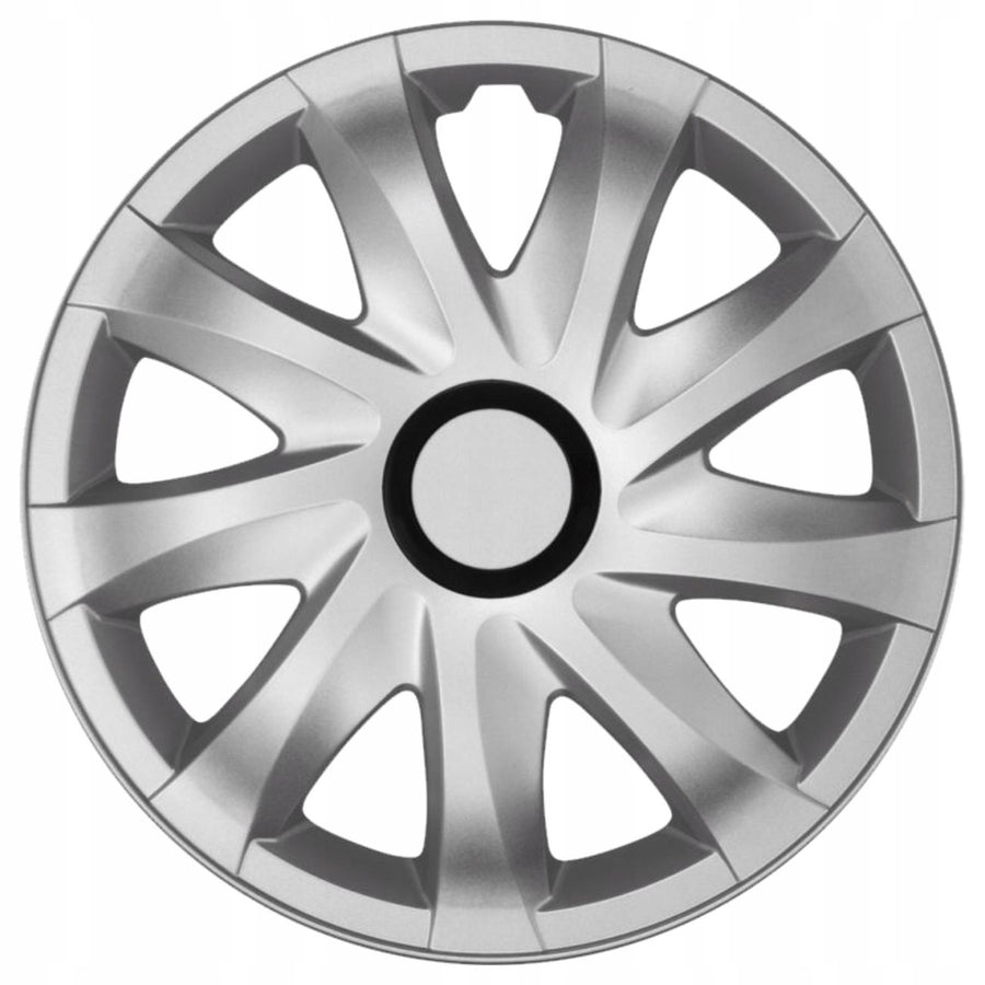 NRM - wieldoppen 16" - zilver - set van 4 stuks - ABS / Duurzaam / Resistant