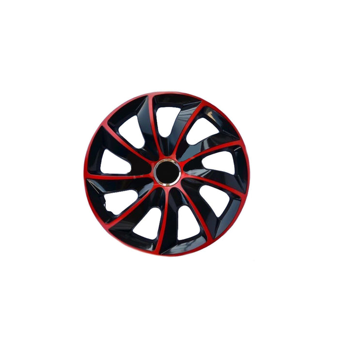 NRM - Enjoliveurs Stig Extra 13" - Rouge &amp; Noir - lot de 4 pièces - ABS / Durable / Résistant